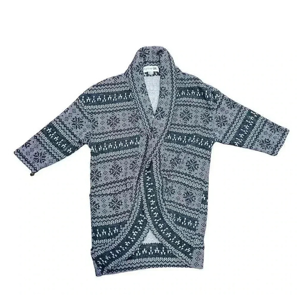 Forever 21  Aztec Cardigan Women Sweater Multicolor Size S - Picture 1 of 7